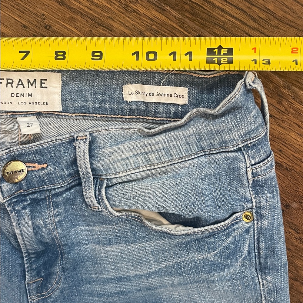 FRAME Denim Le Skinny de Jeanne Crop Jeans size 27 - Picture 6 of 10